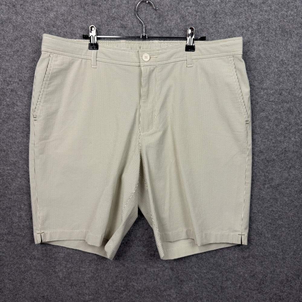Tommy Bahama Nova Wave Sand Stripe 9 Shorts Mens XL Palm Green ST890044 New - Picture 10 of 13